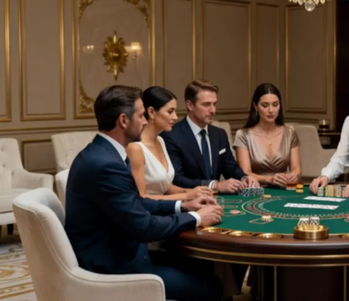 Goście podczas ekskluzywnego eventu VIP w eleganckiej przestrzeni